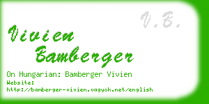 vivien bamberger business card